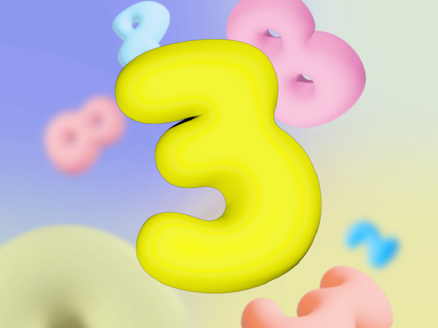 Miniatura 7 do modelo 3D Bubble numbers wall art