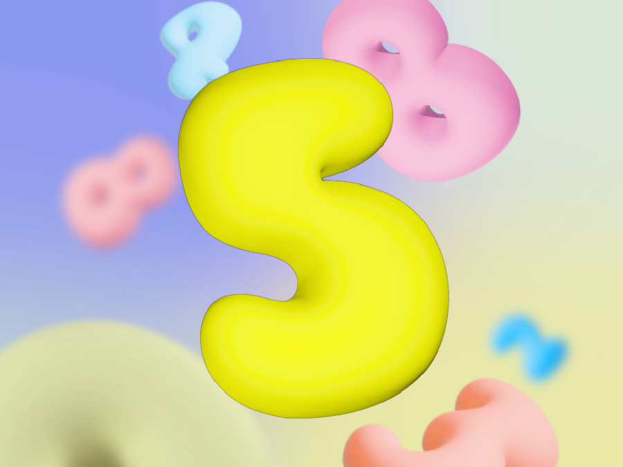 Miniatura 11 do modelo 3D Bubble numbers wall art