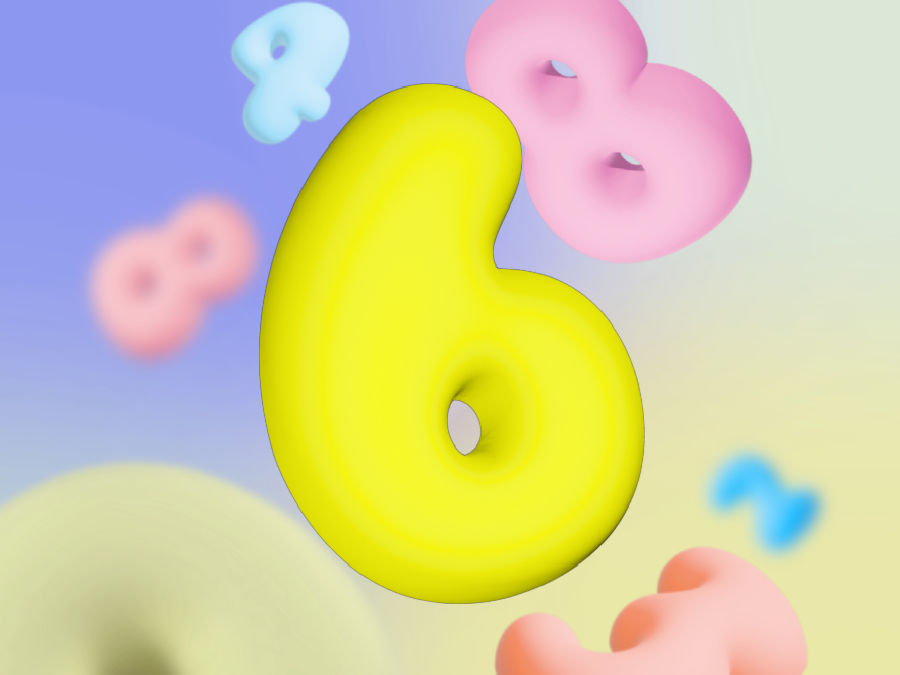 Miniatura 13 do modelo 3D Bubble numbers wall art
