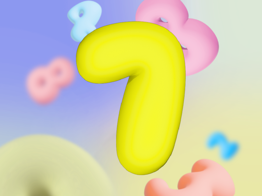 Miniatura 15 do modelo 3D Bubble numbers wall art
