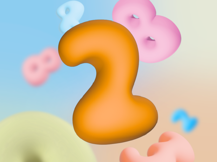 Miniatura 6 do modelo 3D Bubble numbers wall art
