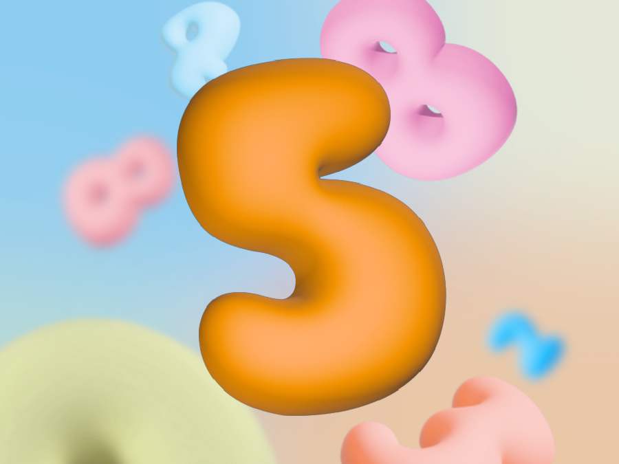 Miniatura 12 do modelo 3D Bubble numbers wall art