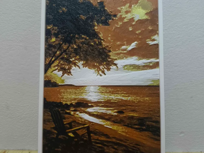 Spiaggia con tramonto Hueforge