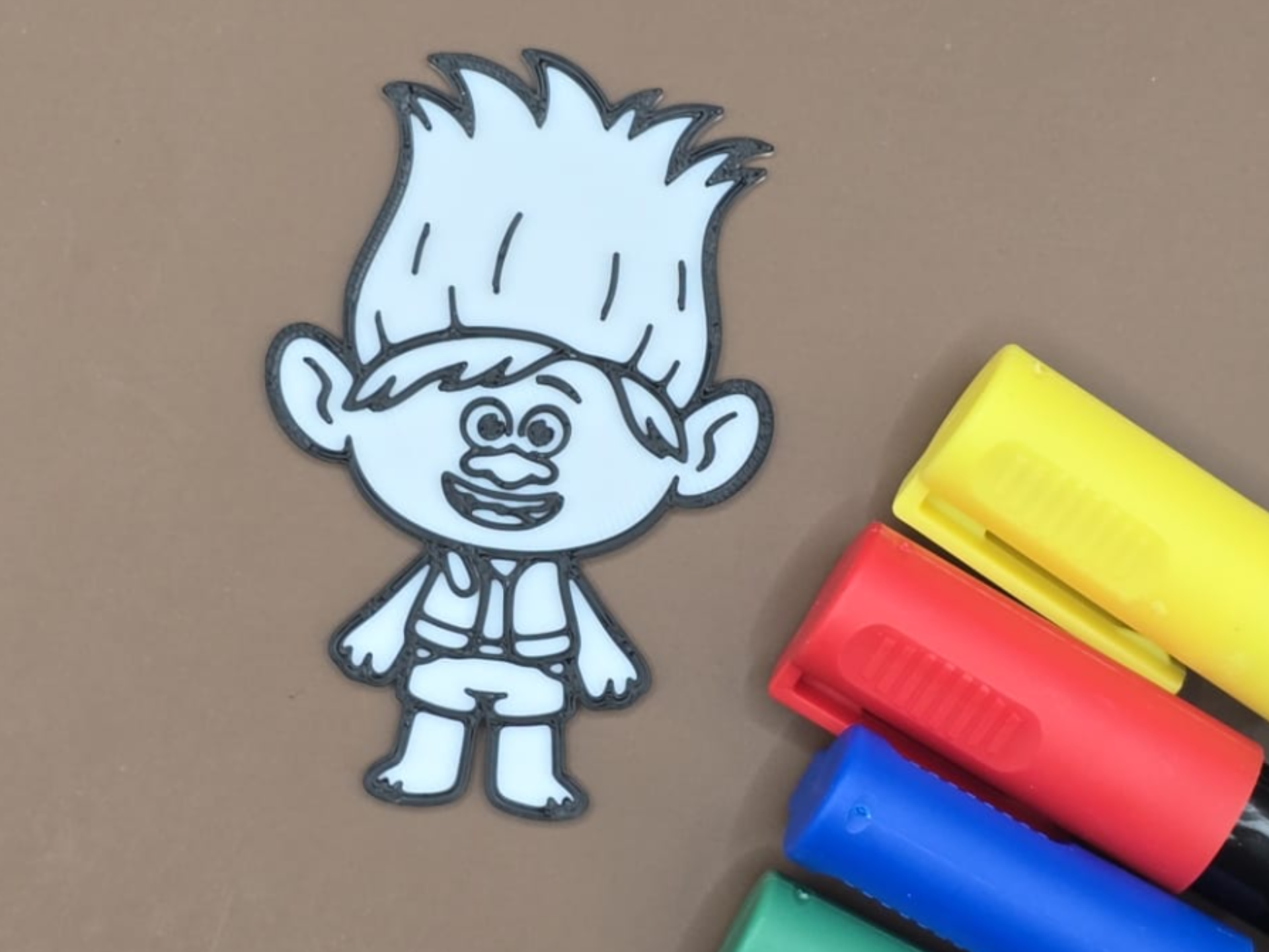 Trolls Branch Coloring Panel