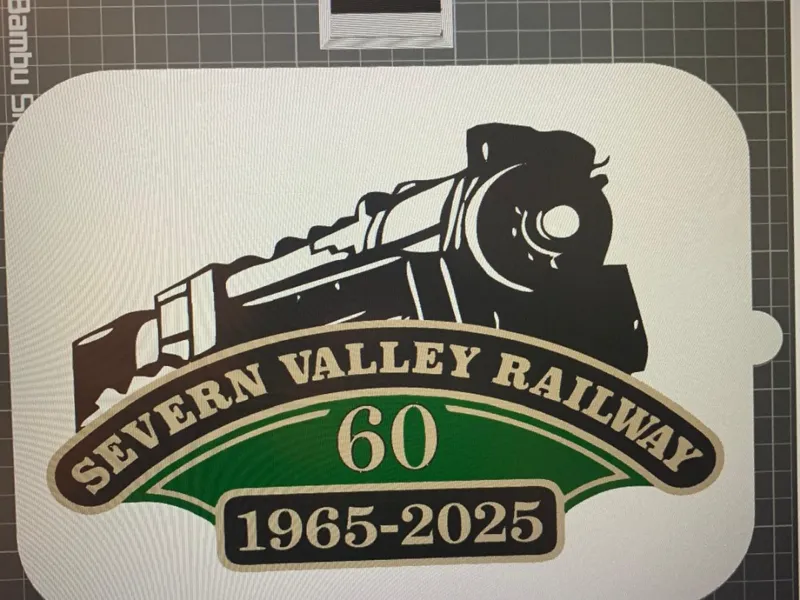 Severn Valley Railway Sign, SVR 60 years