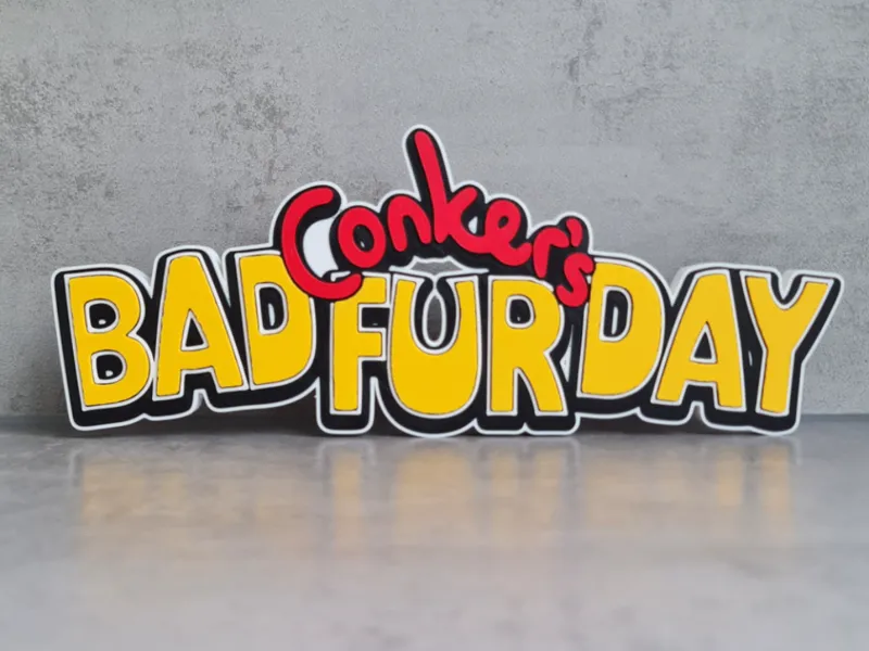 Conkers Bad Fur Day Logo / Sign 