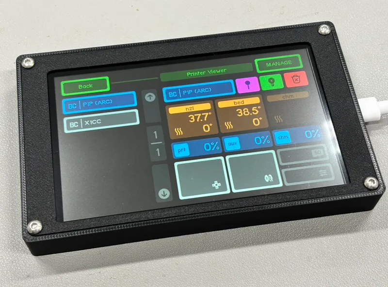Simple Enclosure for 5-Inch Xtouch Screen