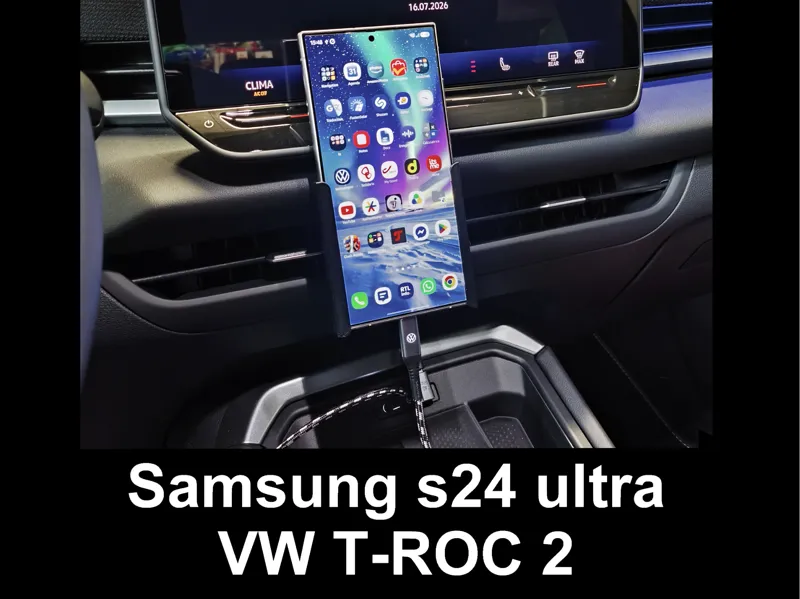 Holder Samsung S24 Ultra for VW T-ROC 2026