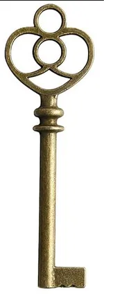 Dekorative Schlüsselornamente zum Sammeln, handgefertigtes Geschenk im Vintage-Look