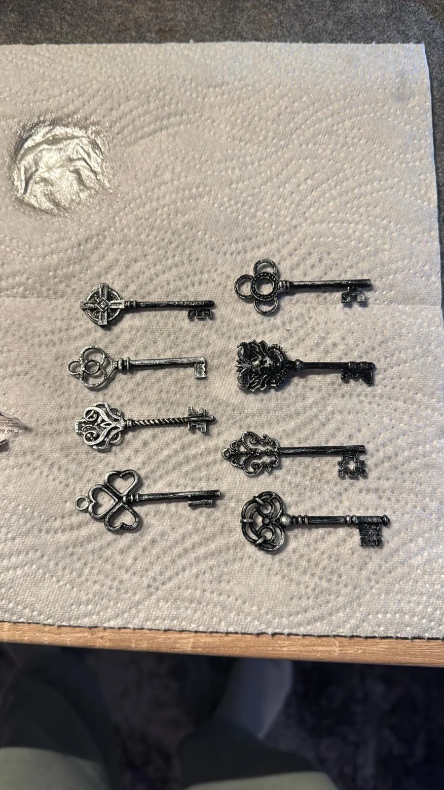 Dekorative Schlüsselornamente zum Sammeln, handgefertigtes Geschenk im Vintage-Look