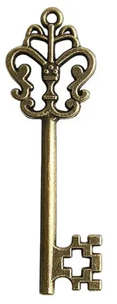 Dekorative Schlüsselornamente zum Sammeln, handgefertigtes Geschenk im Vintage-Look