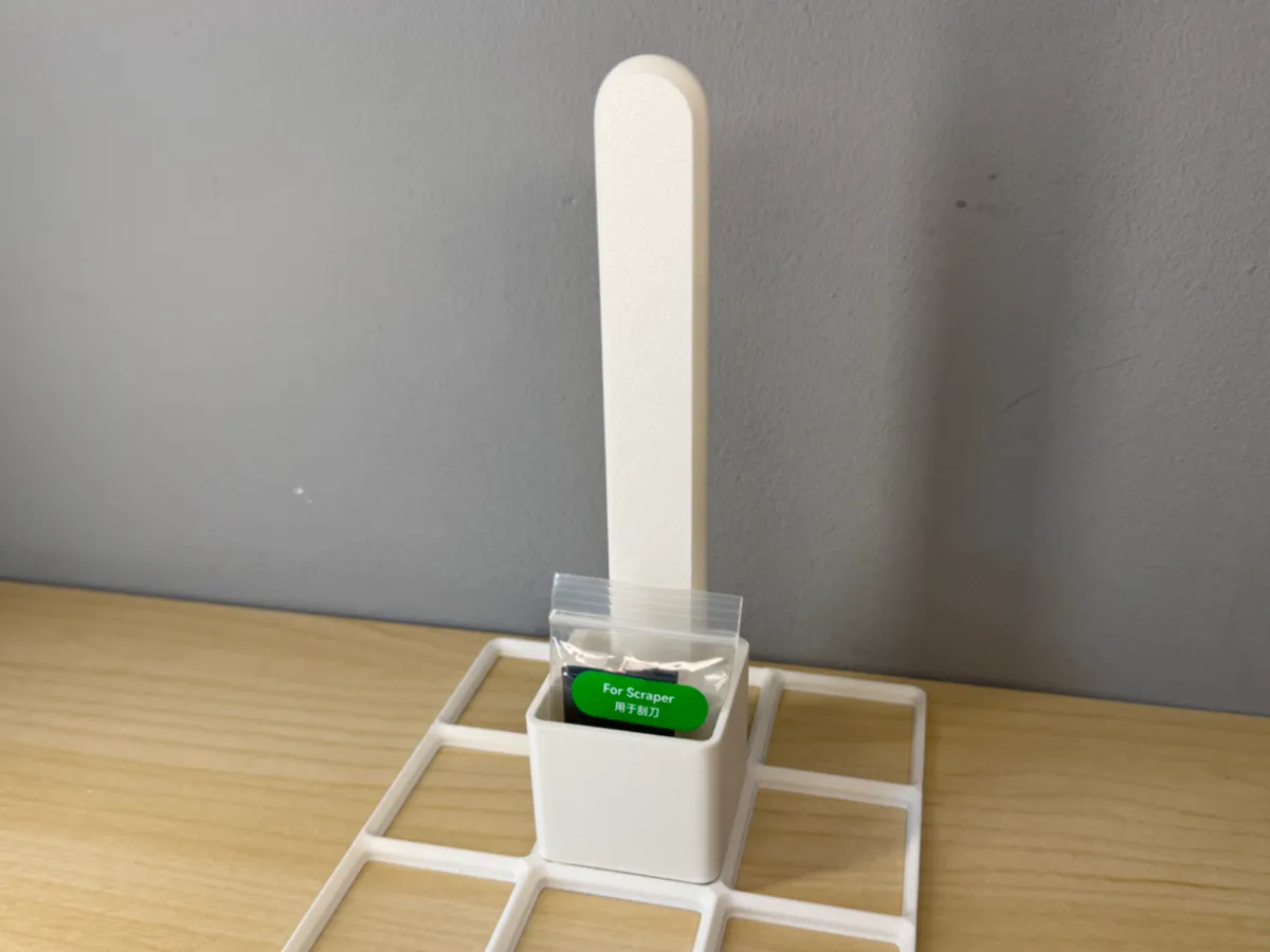 Gridfinity Bambu Scraper Grid Holder - Free 3D Print Model - MakerWorld