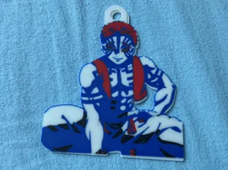 Akaza keychain demon slayer