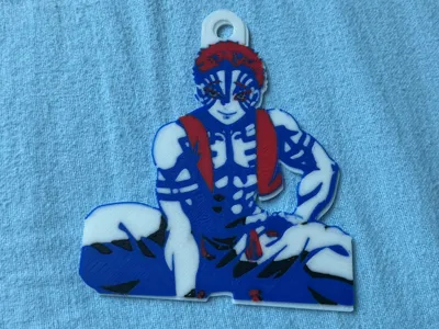 Akaza keychain demon slayer