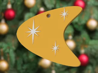 Atomic Starburst Ornament | Mid-Century Modern