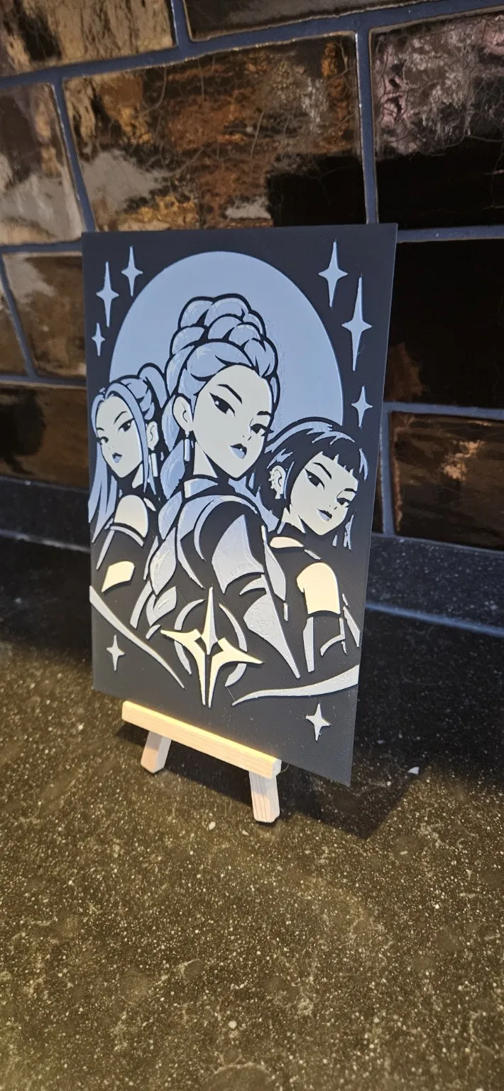 K-Pop Demon Hunters HueForge - Free 3D Print Model - MakerWorld