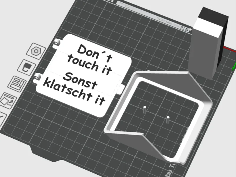 A1 Mini Abdeckung "Don´t touch it"
