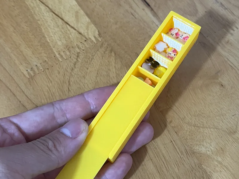 Mini charm storage box