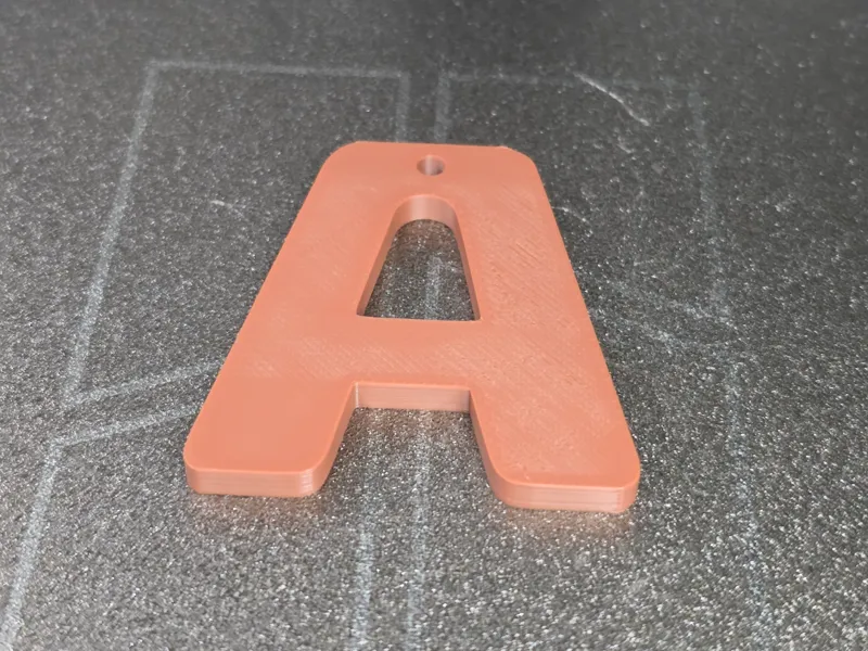 letter A key ring