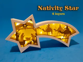 Estrella de Natividad iluminada
