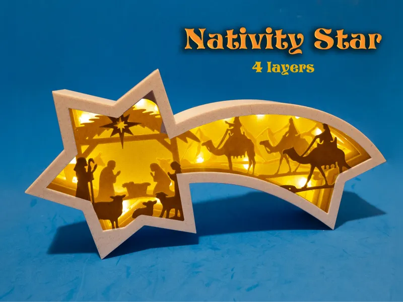 Estrella de Natividad iluminada