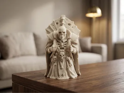 Skeleton Overlord - Skeletal Necromancer Figurine