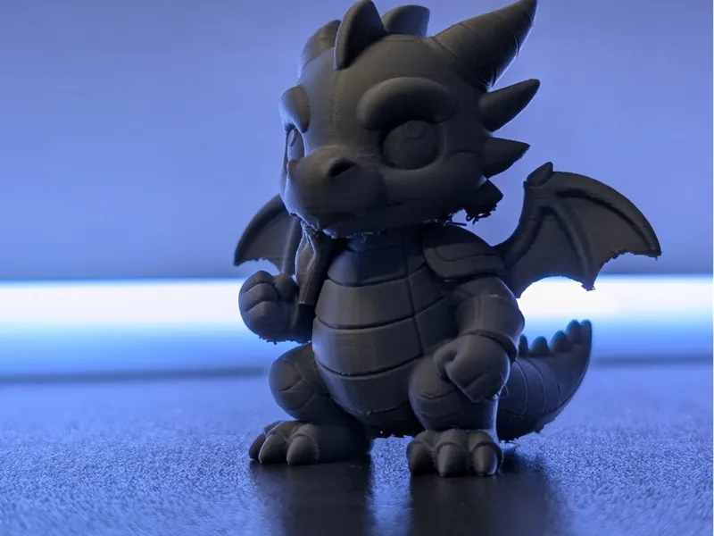 Chibi Angry Dragon Figurine