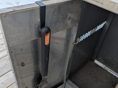 BBQ Brush - Bracket / Holder for Door