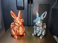 Rabbit silk filament 0.2mm layer, 2 walls, 6% infil