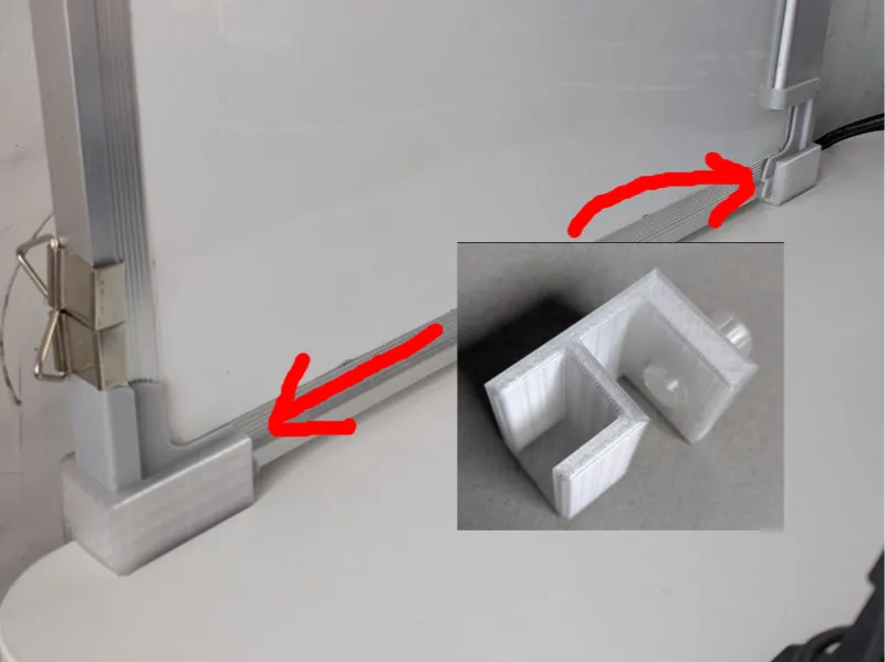 Whiteboard desk stand/holder
