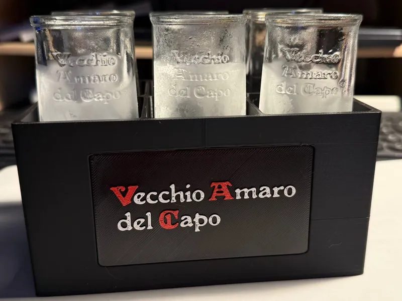 Amaro Shot Glasses Organizer