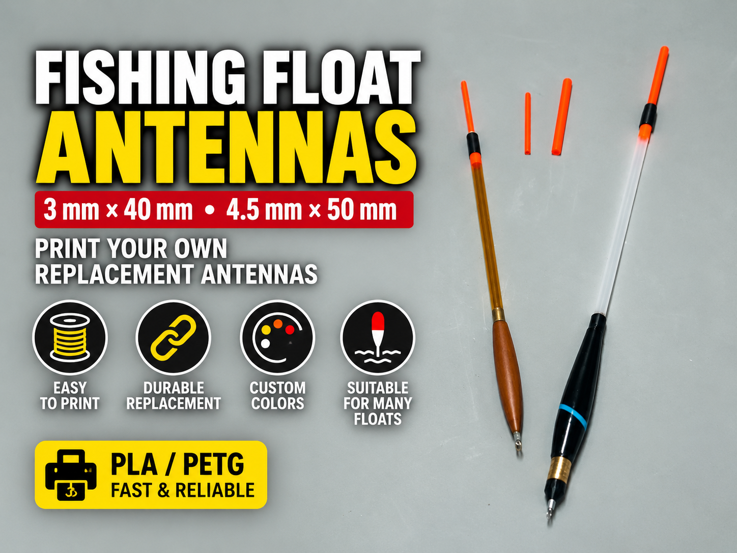 Fishing Float Antennas 3D model