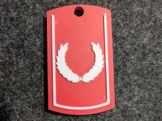 Roman gladiator shield keychain