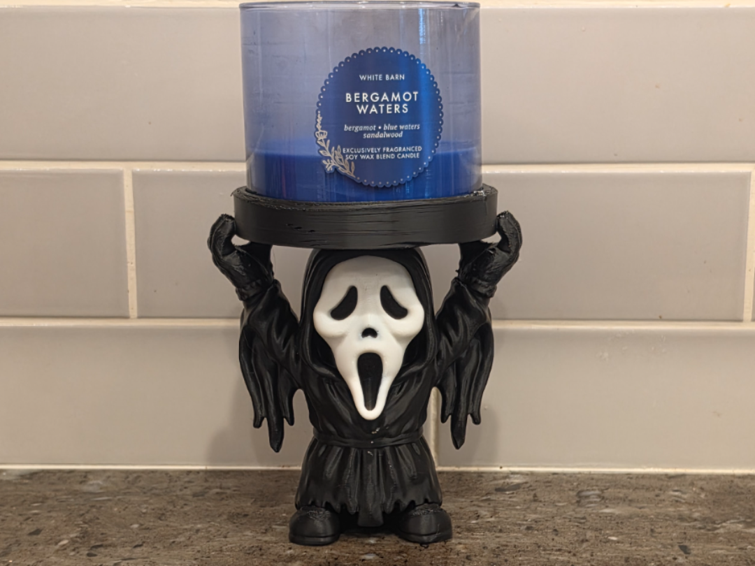 Ghostface bath and body candle holder - 1