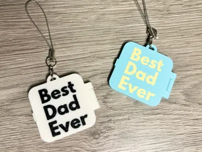 Best Dad Ever Photo Locket Pendant