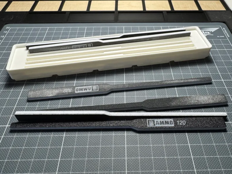 Gridfinity 5x1x2 Ammo Sanding Sticks