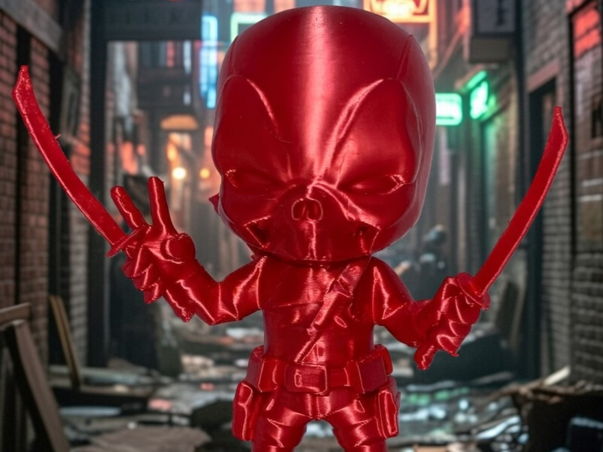 Deadpool Chibi avec Katanas
