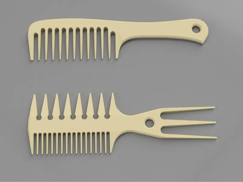 Hair styling comb, 2 version