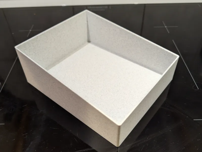 Sloped-Edge Storage Box - 167 x 138 x 40-60 mm
