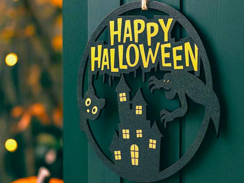 Halloween spooky Doorhanger