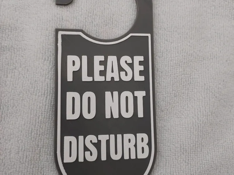 cartello per porta do not disturb