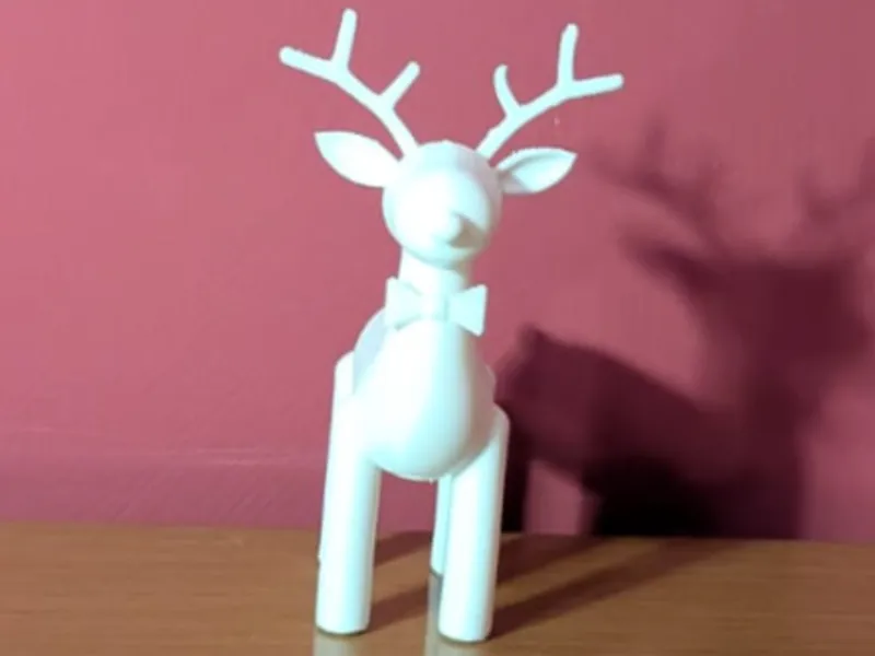 Renna Minimal – Modello 3D Moderno e Leggero