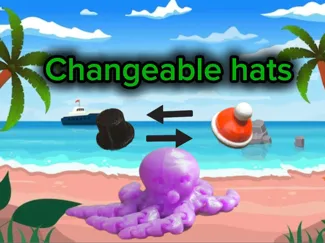 Octo-Hat with changeable hats