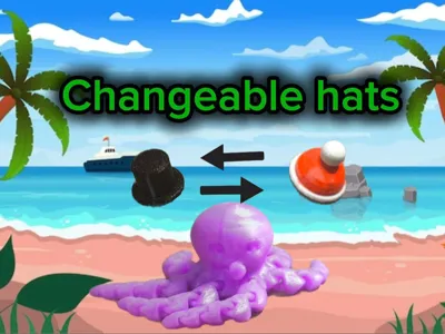 Octo-Hat with changeable hats