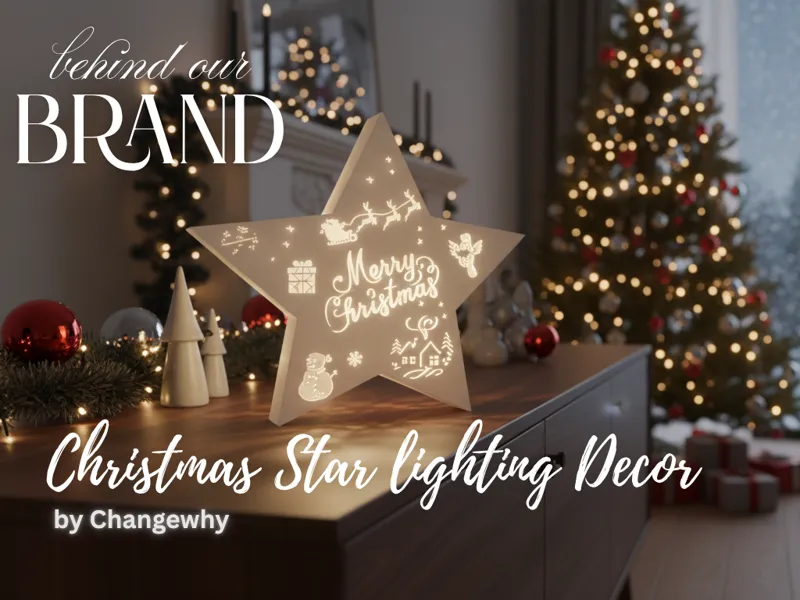 Christmas Tealight Star decor by Changewhy