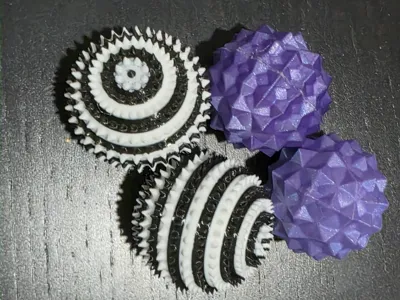 Magnetic (ish) Spike Fidget Balls / Massage Balls