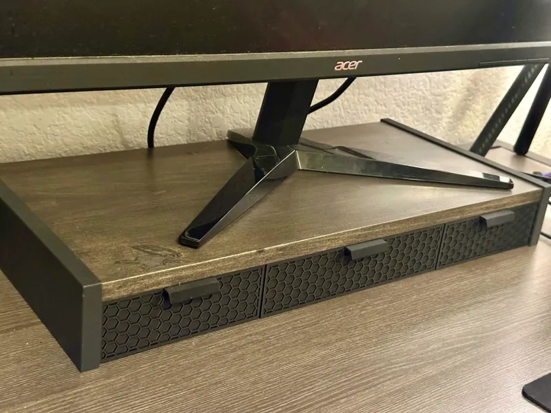 Monitor Riser Drawers