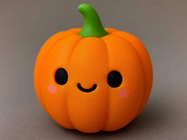 Citrouille 3D mignonne pour Halloween