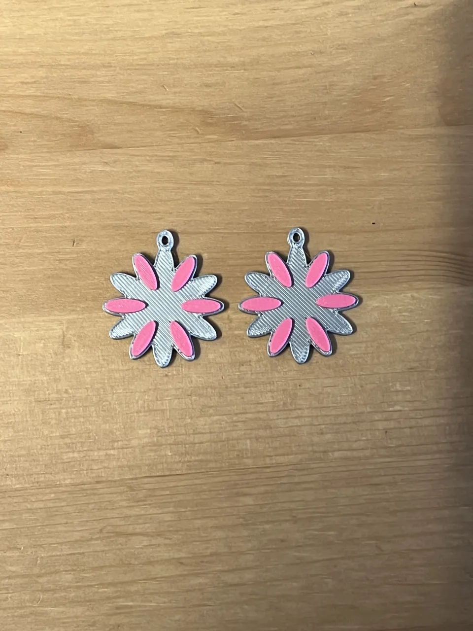 flower earrings view 2
