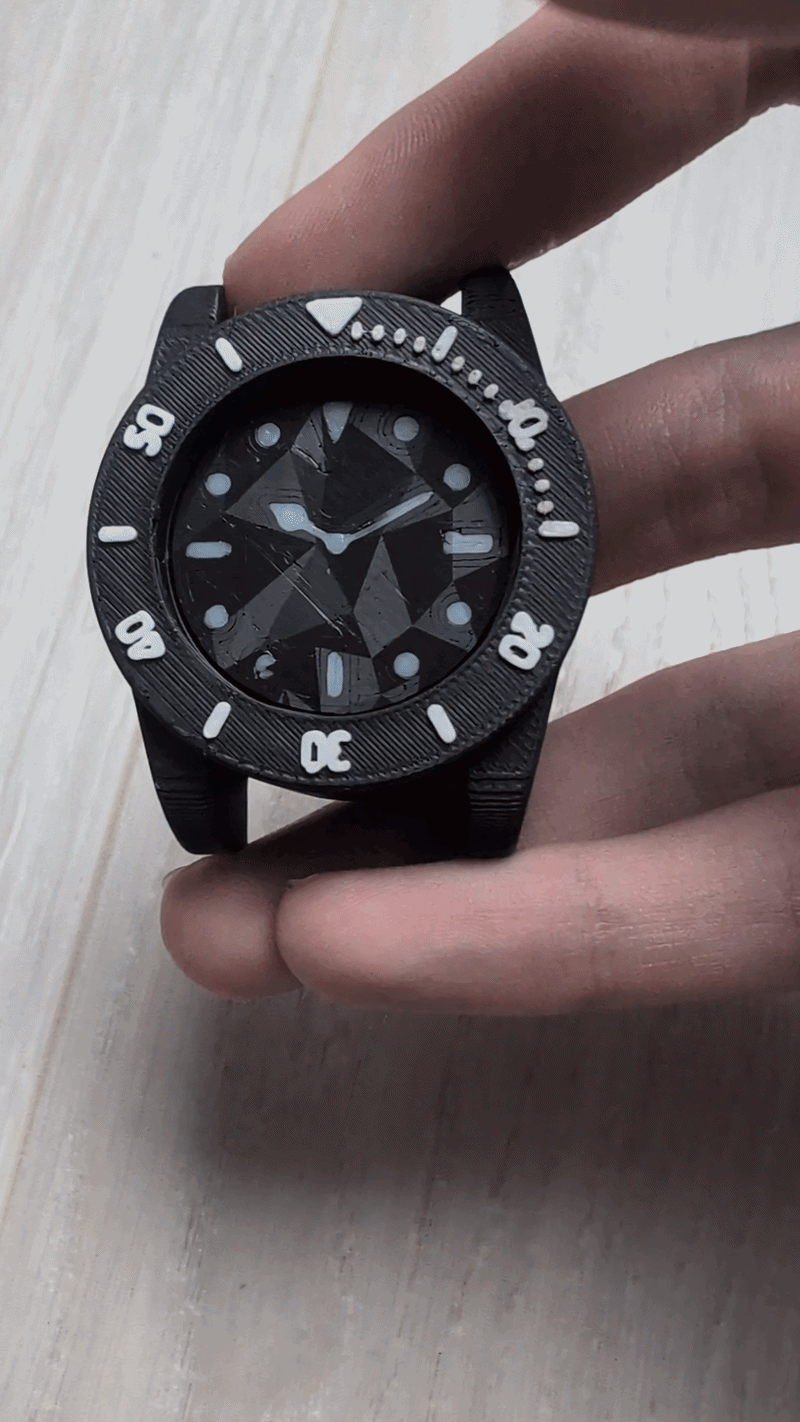 The fidget watch MIX : Clicker+Slider 